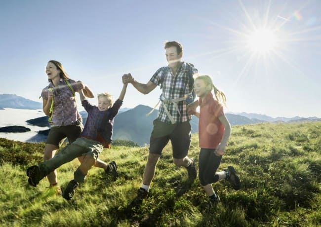 Spaß bei der Familienwanderung © Flachau Tourismus