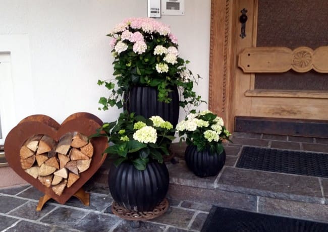 Liebevoll dekorierter Eingangsbereich