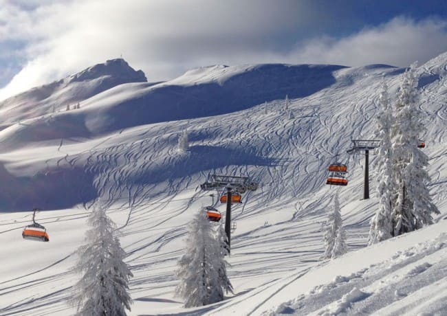 Skigebiet Flachau mit modernen Skiliften